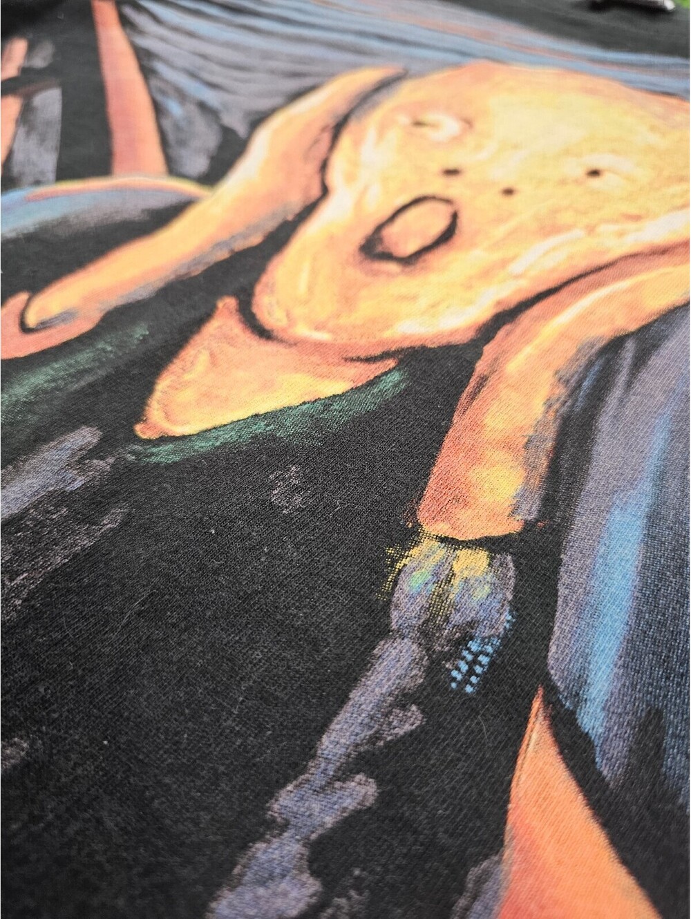 Vintage 1996 Liquid Blue The Scream Graphic T-Shirt XL - Picture 3 of 9